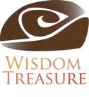 Wisdom Treasure Award logo. Stylized image of a hand made bowl.
