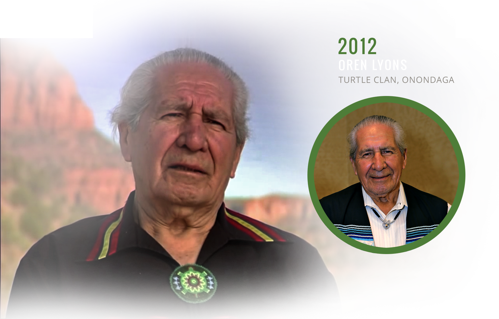 2012 Wisdom Treasure Award recipient Oren Lyons